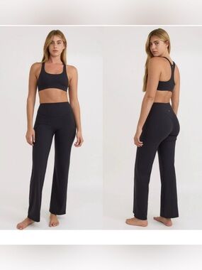 Organic Basics Active Flare Leggings Recycled Nylon Great Condition